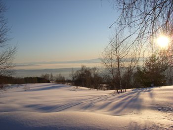 Paesaggi invernali a Donato